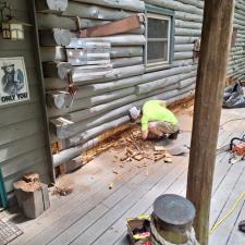 Rotten Log Replacement In Blue Ridge GA 1
